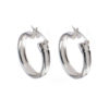 Aros dobles de tubos lisos Plata