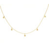 collar con cinco estrellas oro 18k