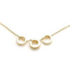 collar plata acabado oro