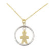 collar de plata chapado en oro