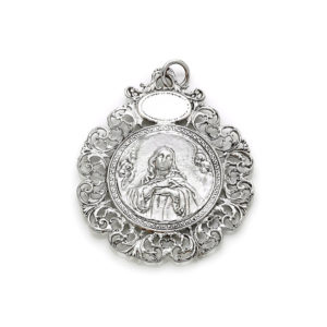 Medalla de Cuna Virgen de la Inmaculada Plata