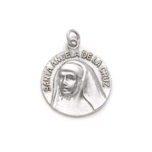 medalla plata santa angela de la cruz