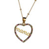 collar corazon mama