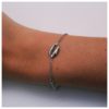 Pulsera de Plata concha y bolitas