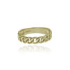 Anillo de Plata chapado en Oro barbada