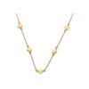 collar de oro con cinco estrellas