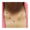 collar de oro con cinco estrellas