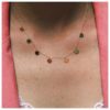 collar oro siete corazones