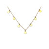 collar de oro con siete chapitas redondas