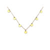 collar oro corazones