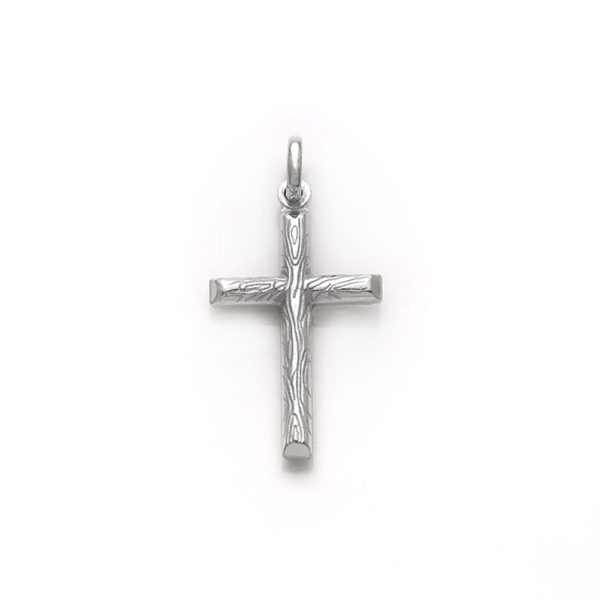 cruz de plata rubo labrado