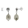 pendientes plata media bola 6mm
