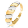 Anillo de Oro Bicolor Galloneado