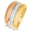 Anillo de oro tricolor ajustador