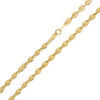Cadena collar de oro de 18k de 60cm con eslabón de barco de 4,7 x 6,7 mm