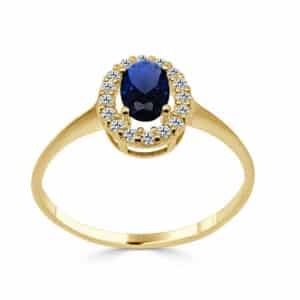 Anillo Blue Óvalo