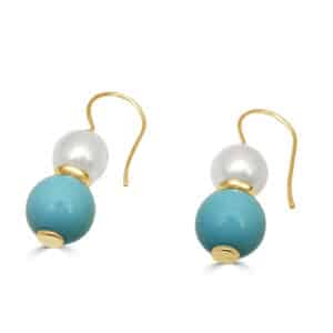 Pendientes de oro con Perlas Suspiro | Joyería Orobriz 1976