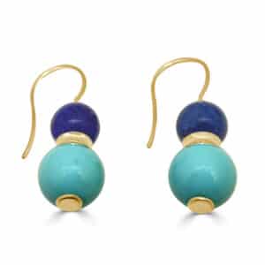 Pendientes de Oro Mar Azul | Joyería Orobriz 1976